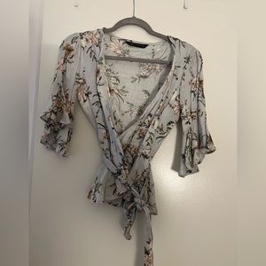 Zara flowered blouse